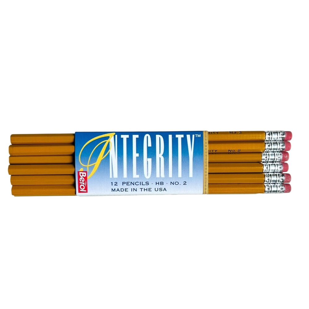 60 count Lot of 5 Pack of 12 Berol Integrity Pencils  Cedar Wood HB No 2 USA NOS
